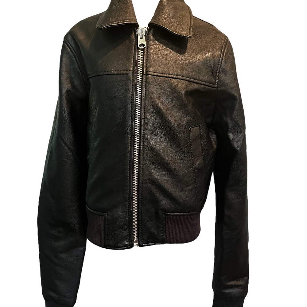 Abercrombie & Fitch Women’s faux leather vegan Moro Jacket. Black. NWT. XS